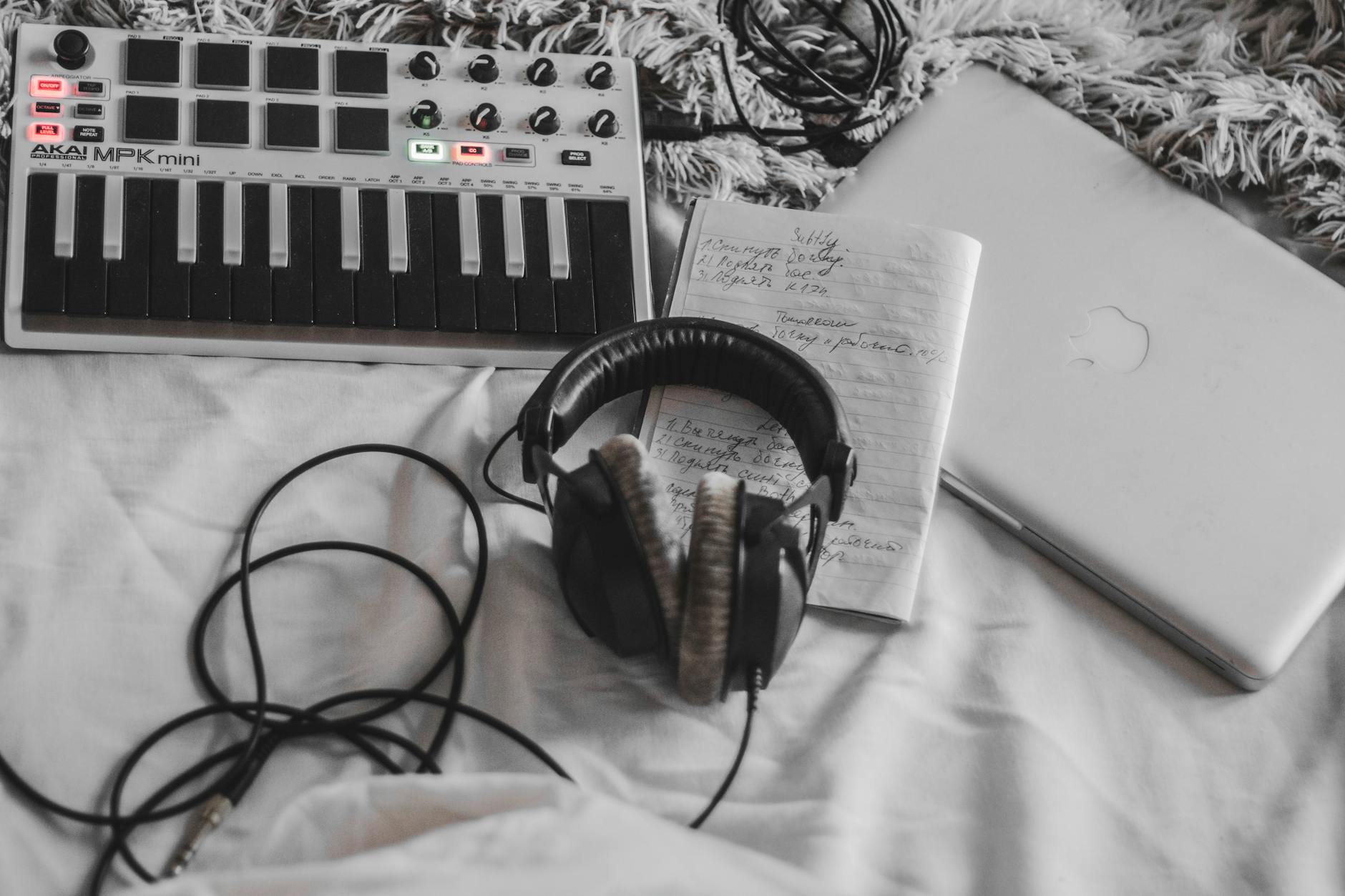 music production setup (Photo: Alina Vilchenko / Pexels)