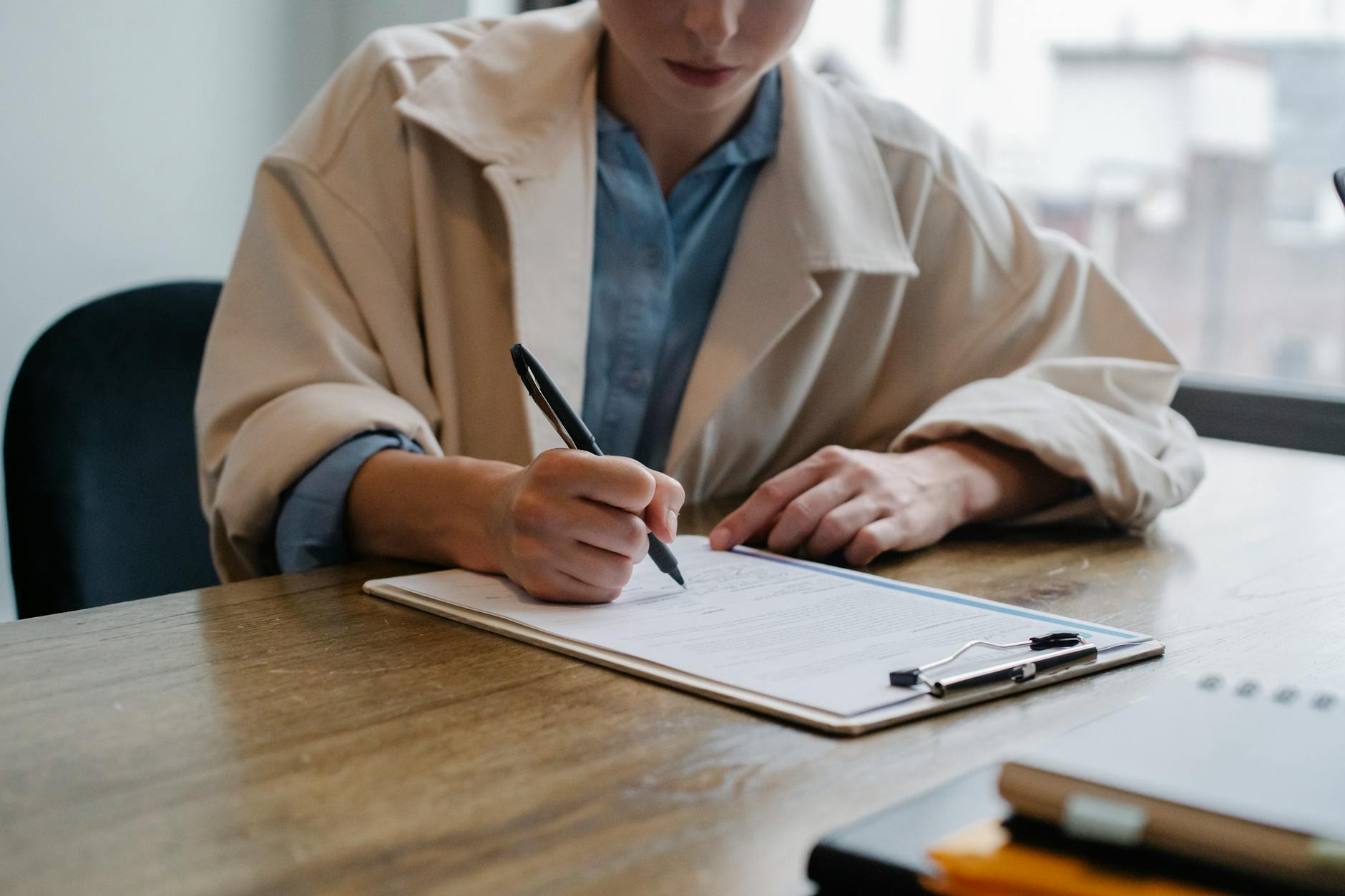 permit application paperwork desk (Photo: Sora Shimazaki / Pexels)