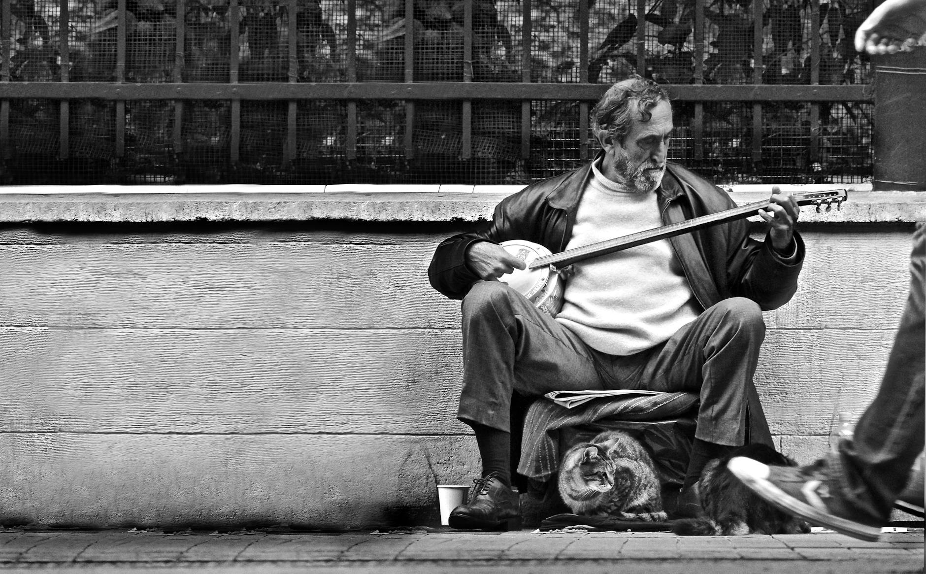 busker amplifier sidewalk people (Photo: The Humantra / Pexels)