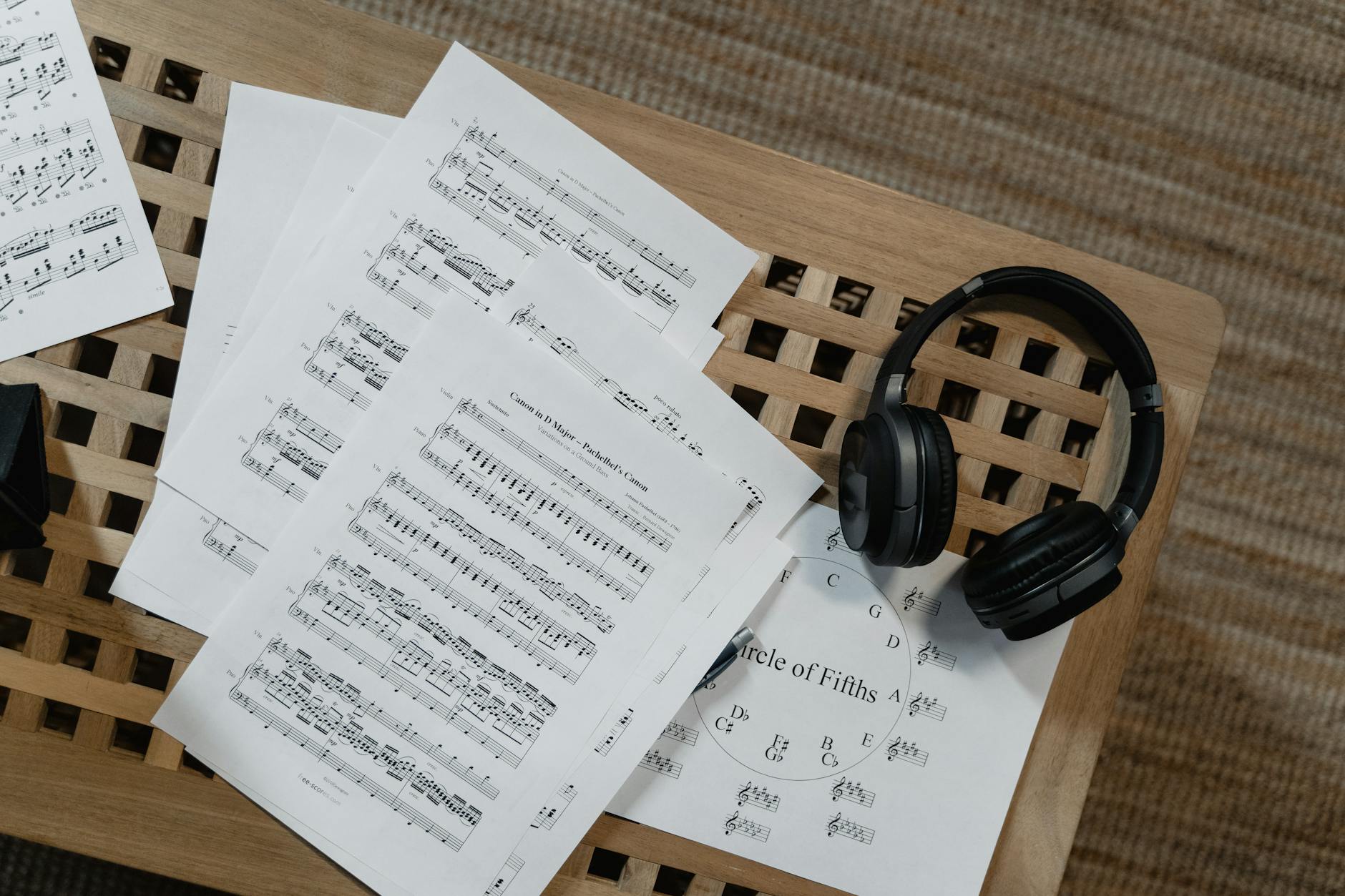 headphones notebook music notes (Photo: Tima Miroshnichenko / Pexels)