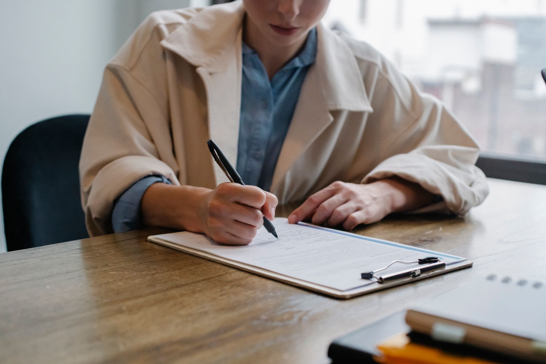 permit application paperwork desk (Photo: Sora Shimazaki / Pexels)