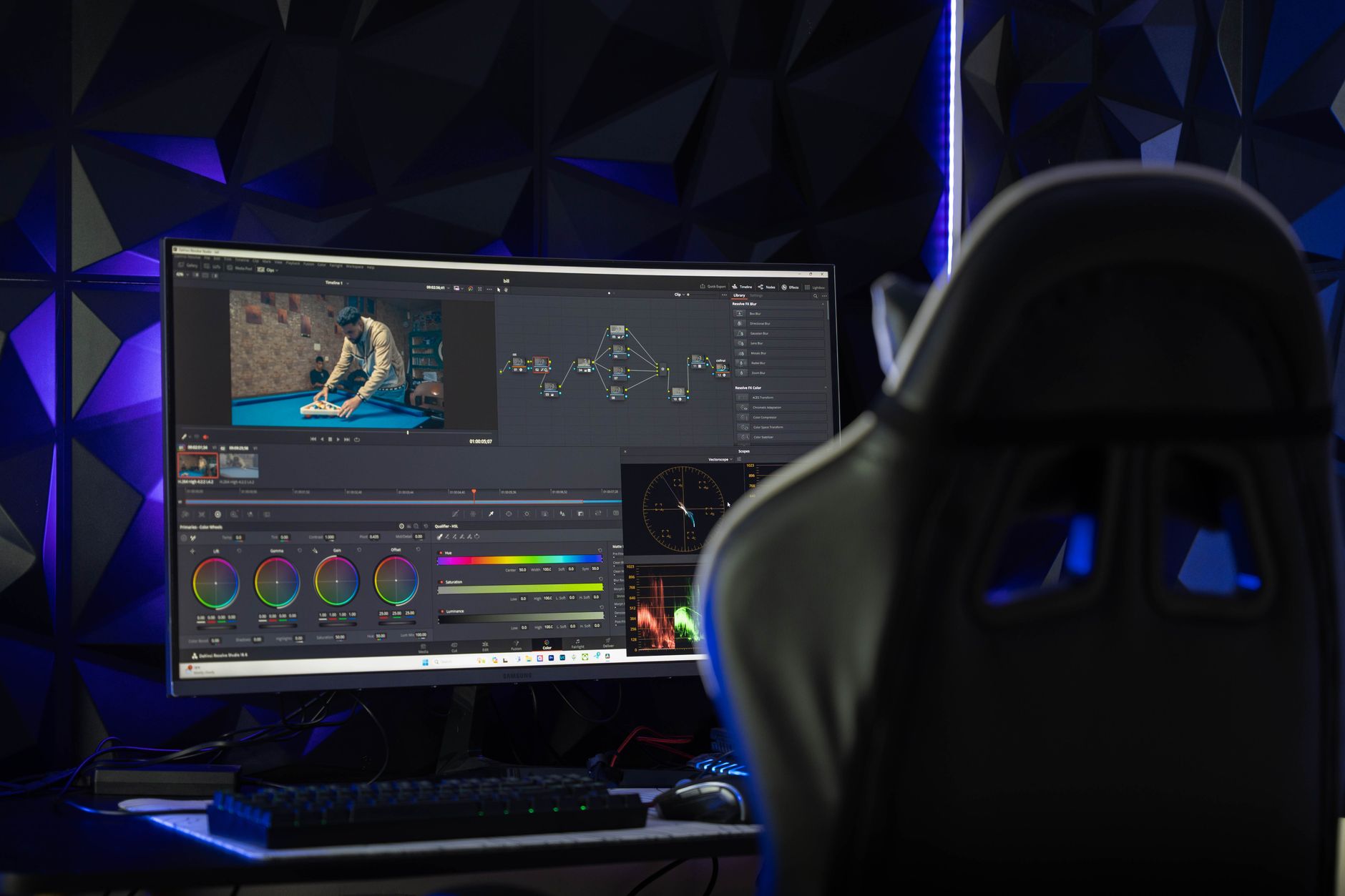 color grading video editing (Photo: abdo alshreef / Pexels)