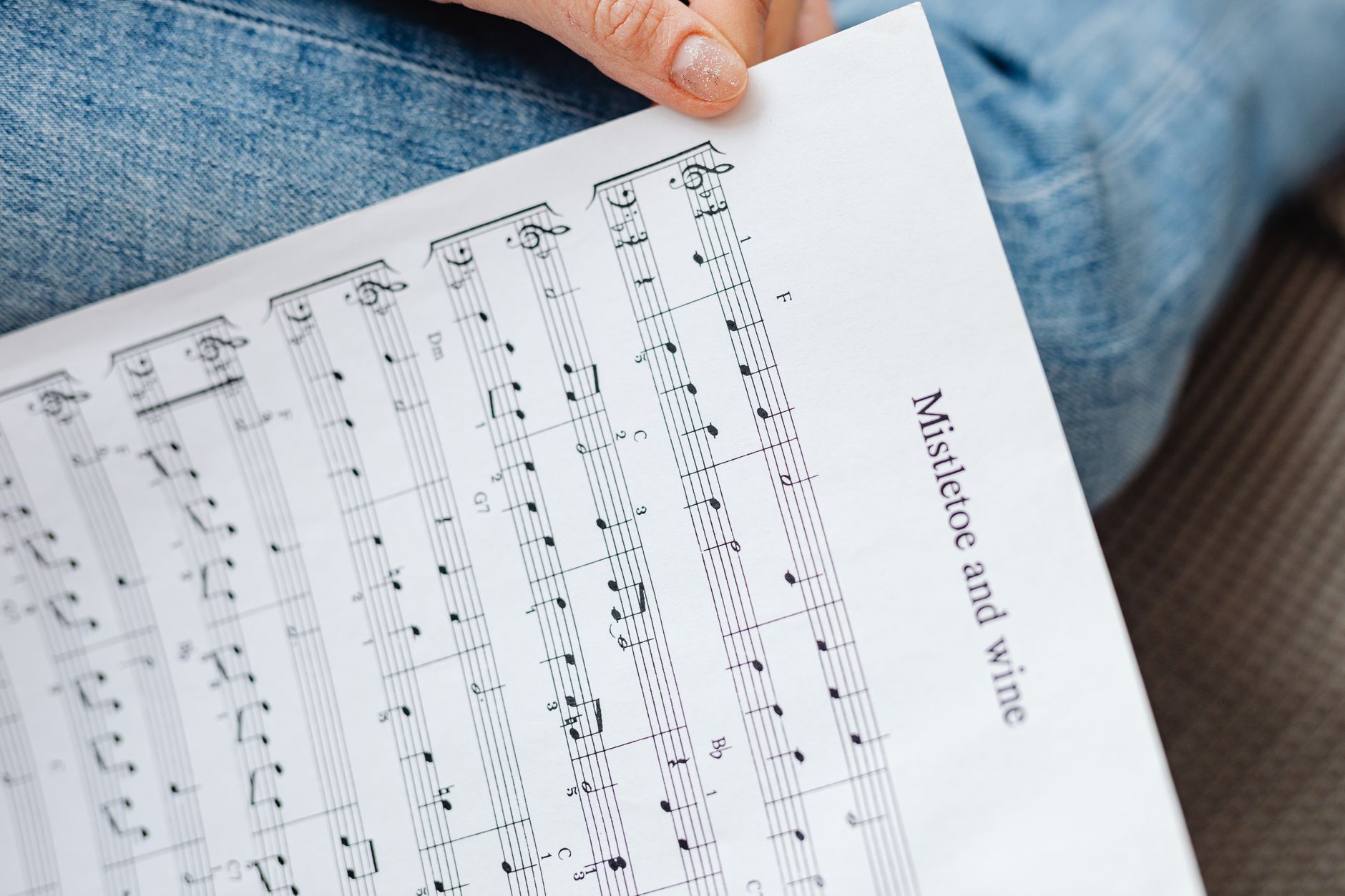sheet music lyrics closeup (Photo: https://kaboompics.com/ / Pexels)