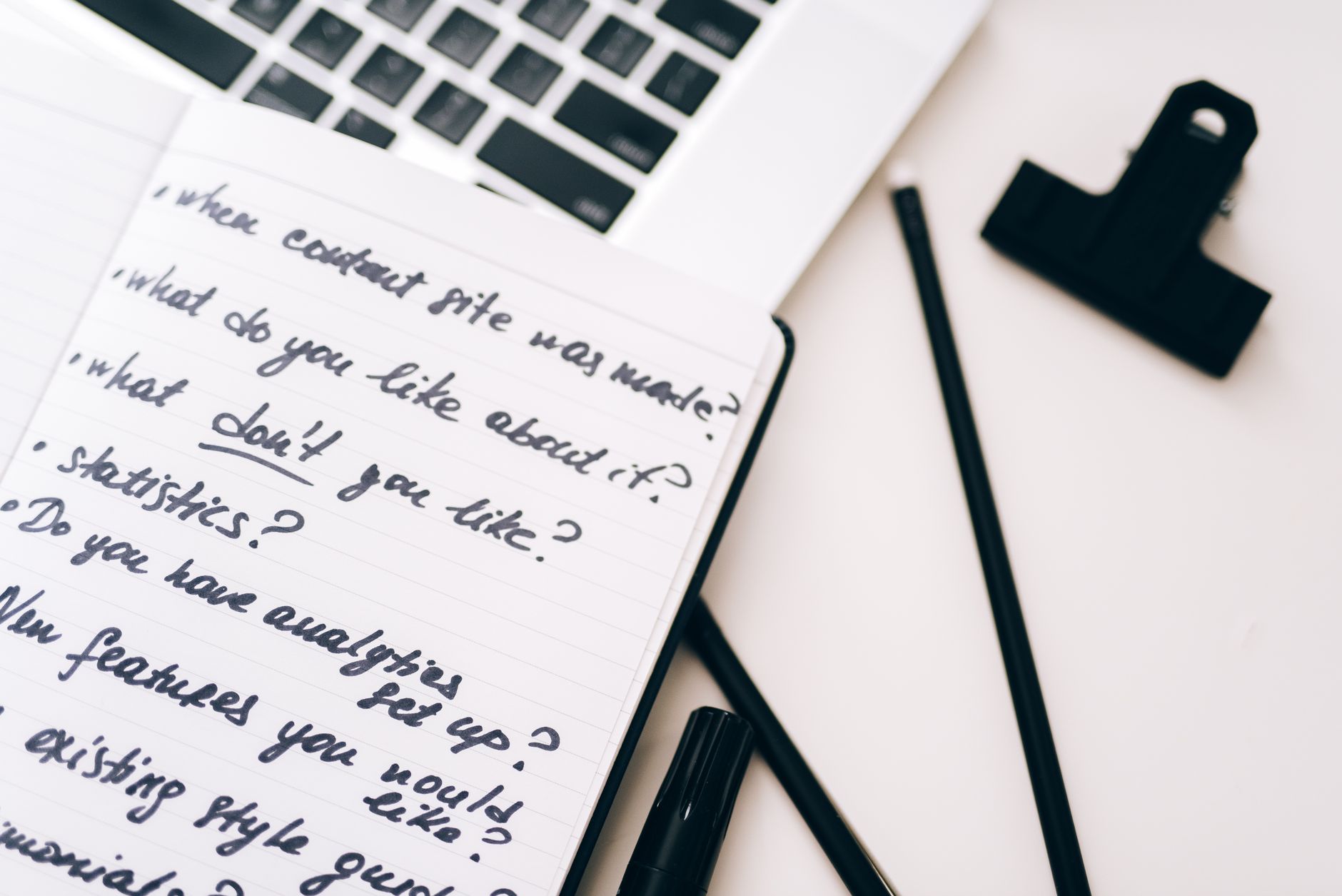 notebook pen brainstorming (Photo: Leeloo The First / Pexels)