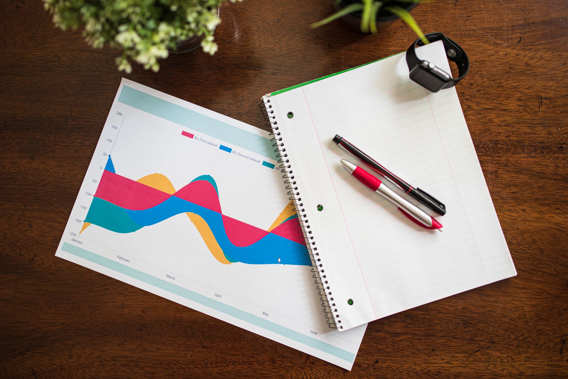 notebook charts pen (Photo: RDNE Stock project / Pexels)