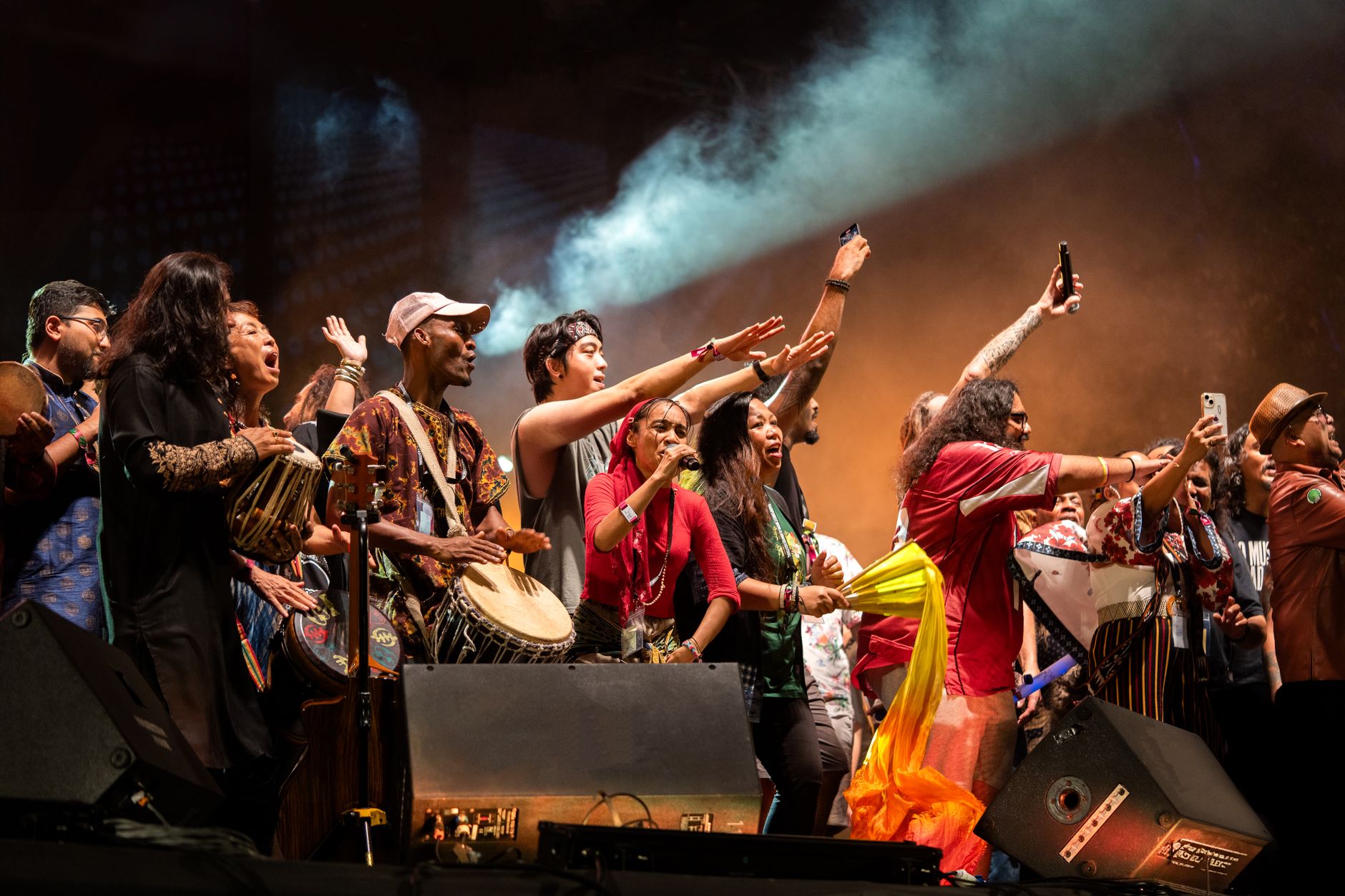 band audience singing together (Photo: Asha Hairy / Pexels)