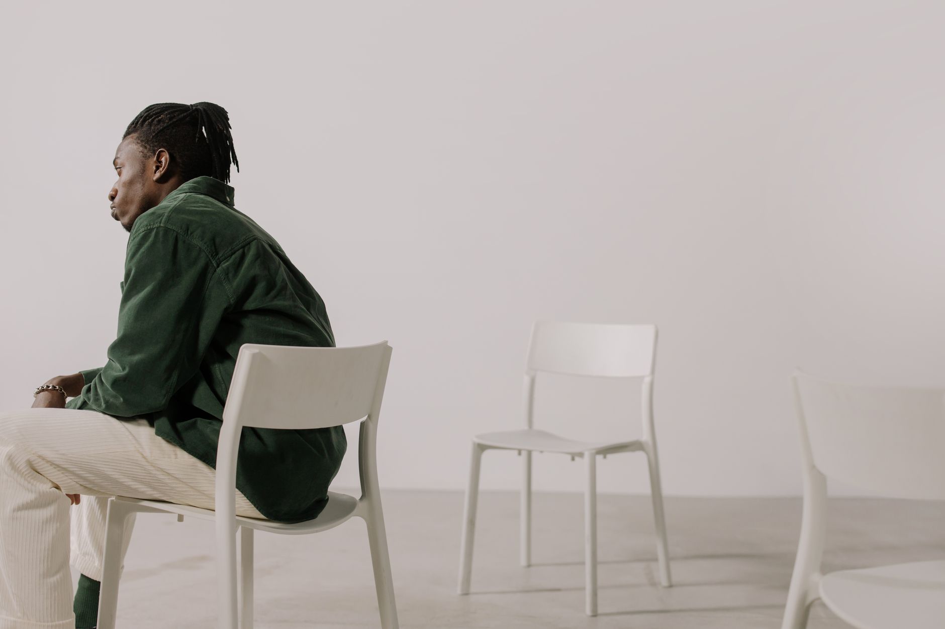 producer thinking studio chair (Photo: cottonbro studio / Pexels)