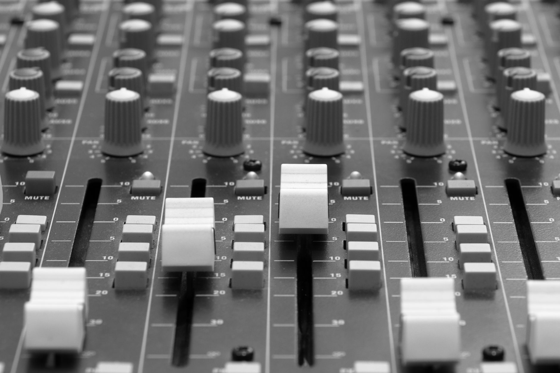 audio mixing console faders (Photo: Scott Platt / Pexels)