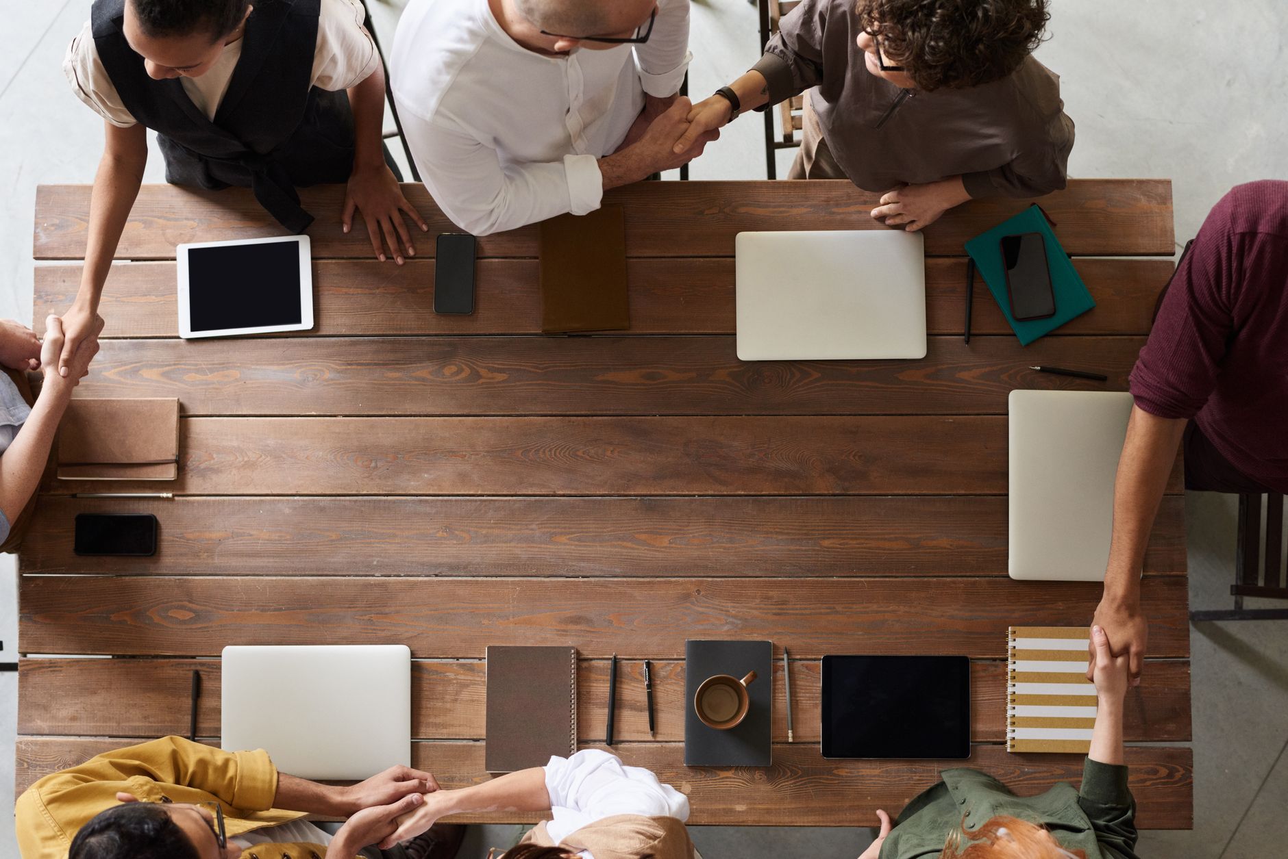creative collaboration handshake (Photo: fauxels / Pexels)